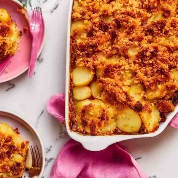 Картофельная запеканка Розовый фламинго
